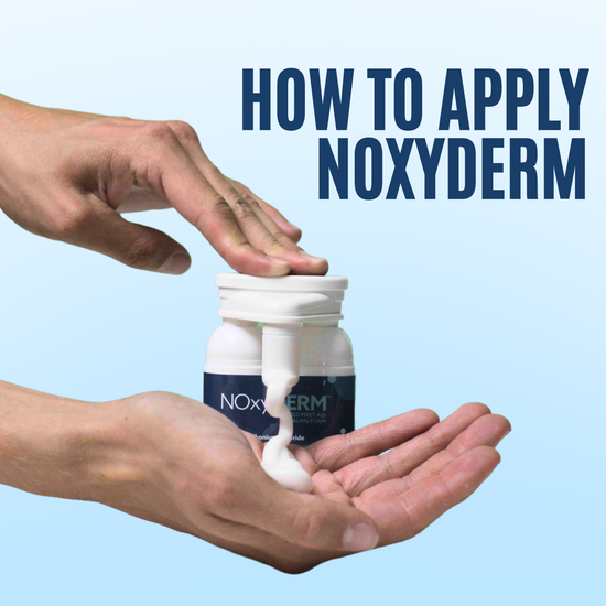 How to apply NOxyDERM wound care foam for wound recovery